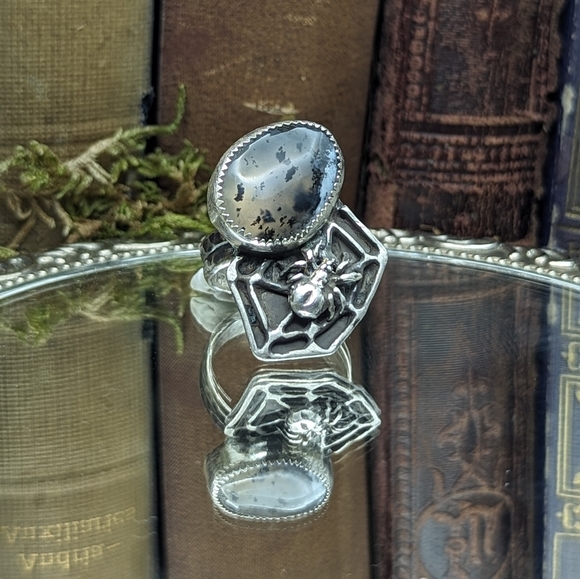 Dendric Opal Ring- size 7.25 - Picture 1 of 7